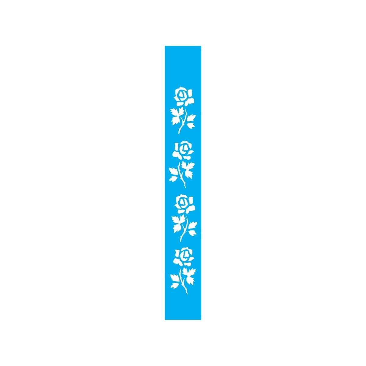 Stencil Opa 04x30cm - Flores Rosas - 0188