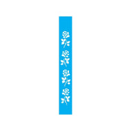 Stencil Opa 04x30cm - Flores Rosas - 0188
