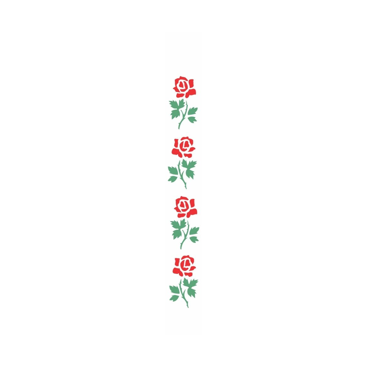 Stencil Opa 04x30cm - Flores Rosas - 0188