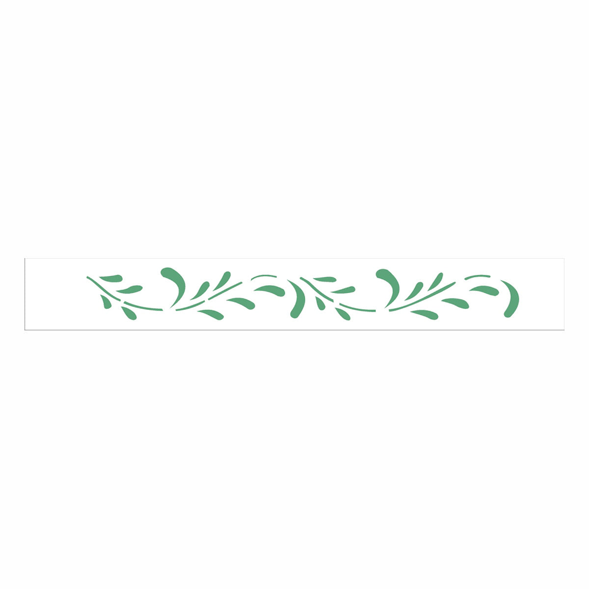 Stencil Folhas Ii 4x30cm para Pintura Decorativa e Artesanato 0193 - Opa
