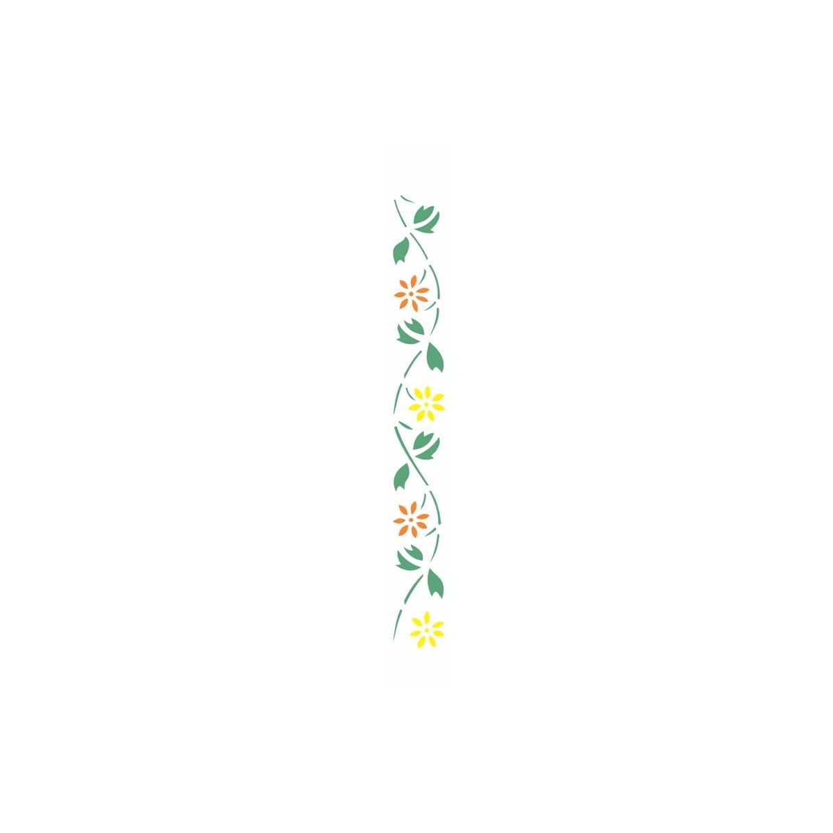 Stencil Opa 04x30cm - Flores Margaridas - 0194