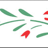 Stencil Flores Papoulas 4x30cm para Pintura Decorativa e Artesanato 0195 - Opa