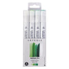 Estojo Marcador Ponta Dupla Pictom com 4 Cores Verdes Artools 689296  