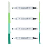 Estojo Marcador Ponta Dupla Pictom com 4 Cores Verdes Artools 689296  