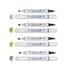Estojo Marcador Ponta Dupla Pictom com 4 Cores Verdes Artools 689289  