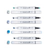 Estojo Marcador Ponta Dupla Pictom com 4 Cores Azuis Artools 689302  