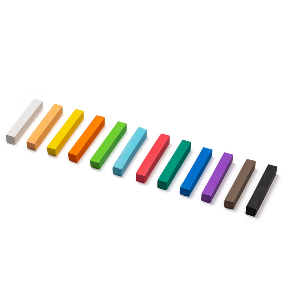 Estojo Giz Pastel Seco com 12 Cores Artools 689166  