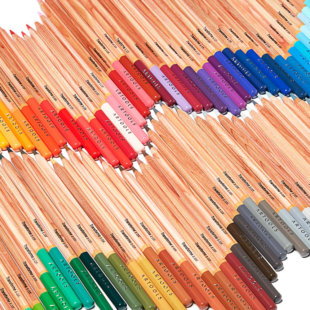 Estojo Lápis de Cor Aquarelável com 100 Cores Artools 688862  