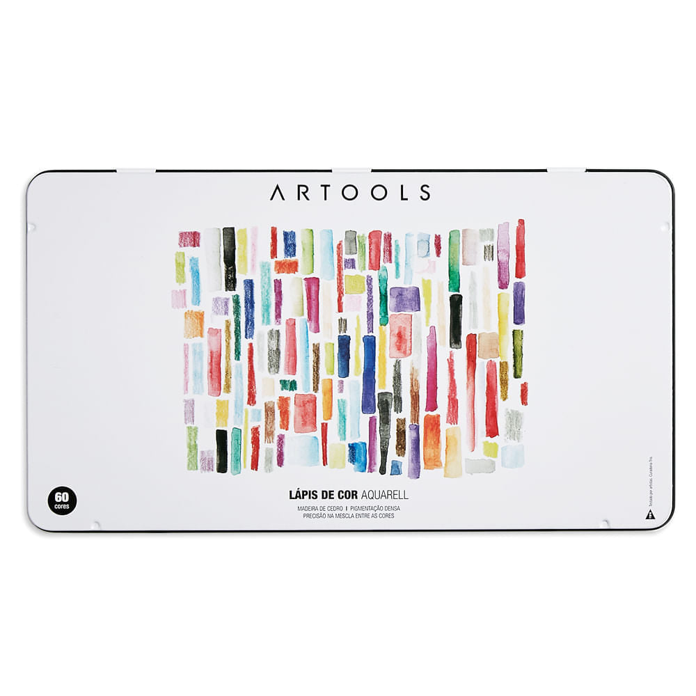 Estojo Lápis de Cor Aquarelável com 60 Cores Artools 688848  