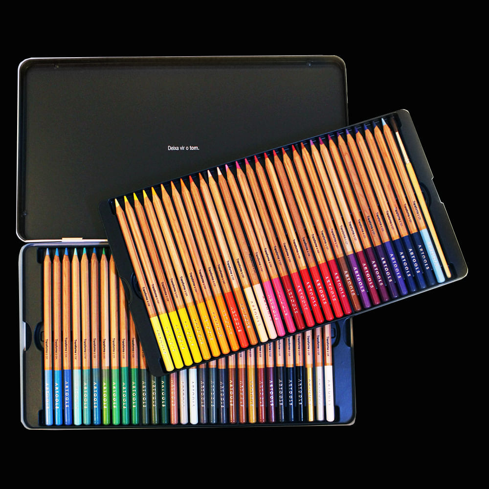 Estojo Lápis de Cor Aquarelável com 60 Cores Artools 688848  