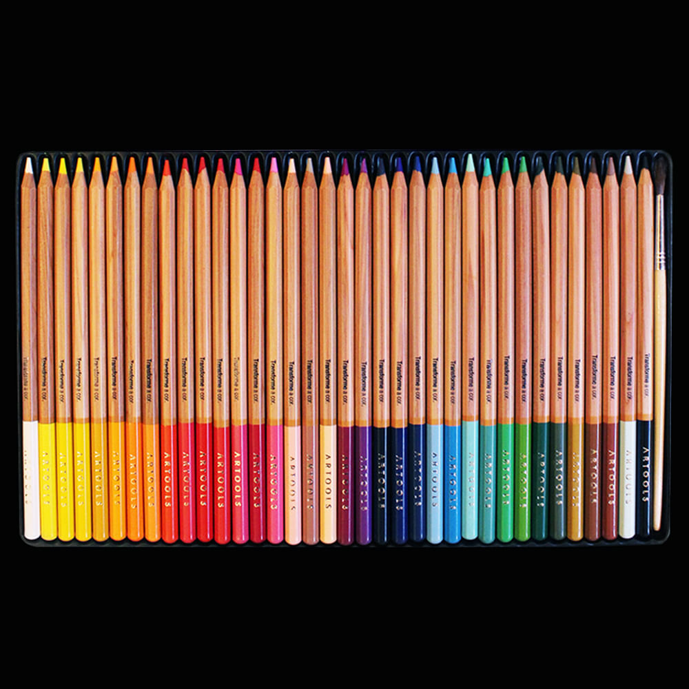 Estojo Lápis de Cor Aquarelável com 36 Cores Artools 688831  