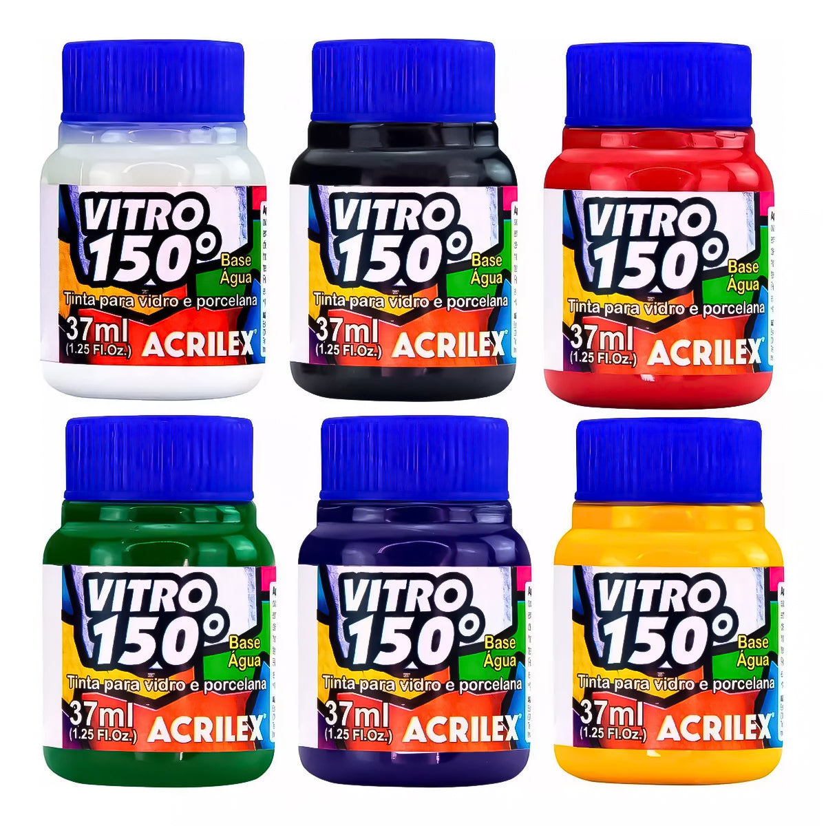 Tinta para Vidro e Porcelana Vitro 150 Acrilex 37ml 