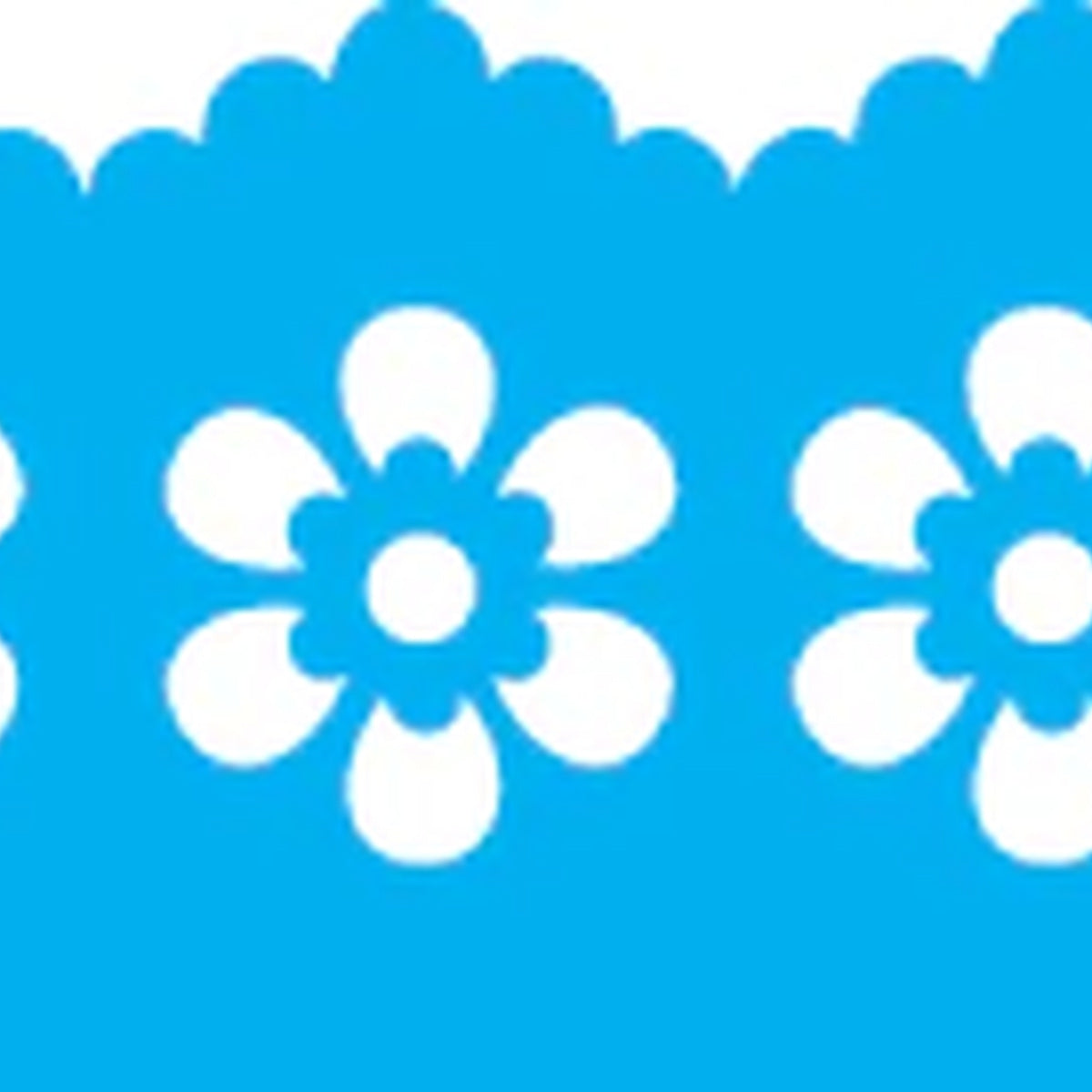 Stencil Bordado Flor 4x30cm para Pintura Decorativa e Artesanato 0760 - Opa