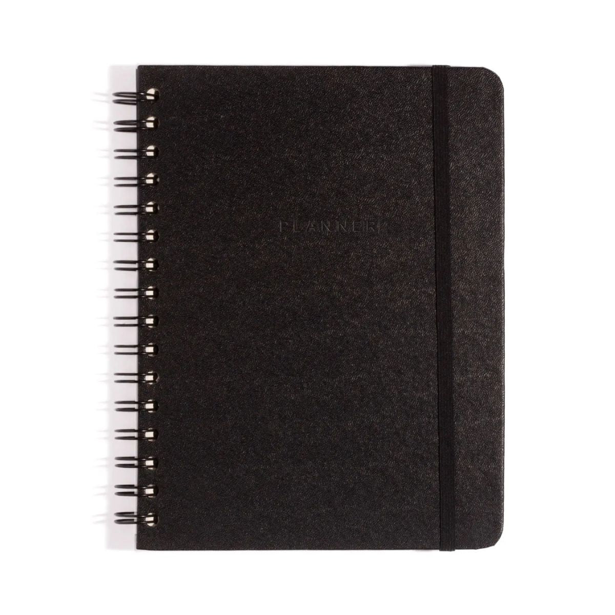 Planner Wire-o Semanal Cicero Clássica Preto 14x21cm 96 Folhas 