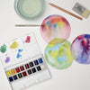 Estojo Tinta Aquarela Pastilha Cotman Winsor & Newton Deluxe com 20 Peças