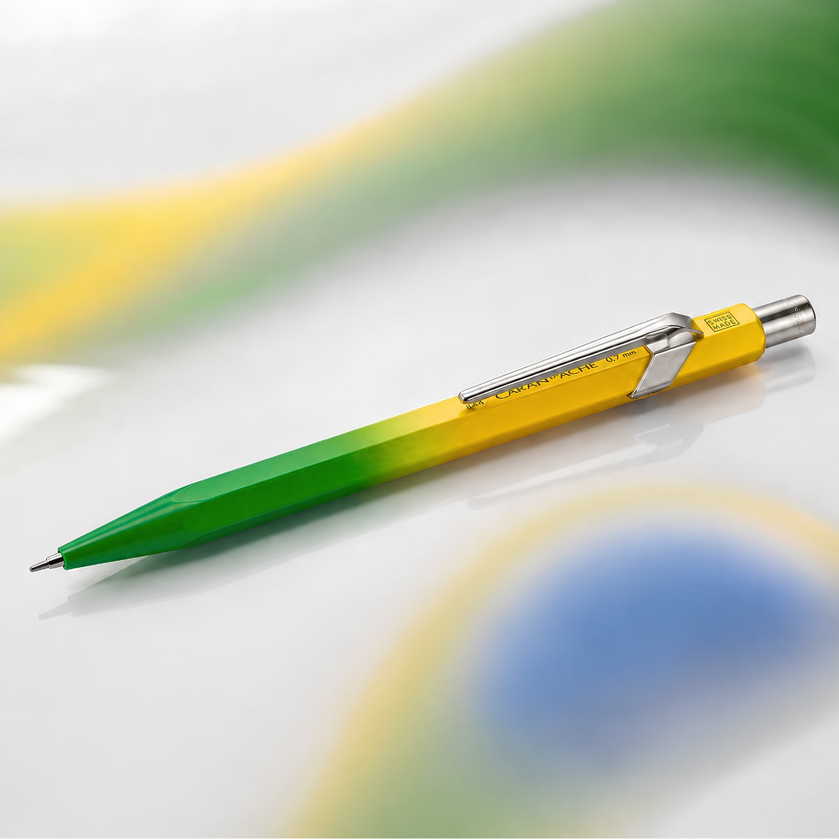 Lapiseira 0.7mm 844 Edição Limitada Brasil Verde e Amarela - Caran d'Ache