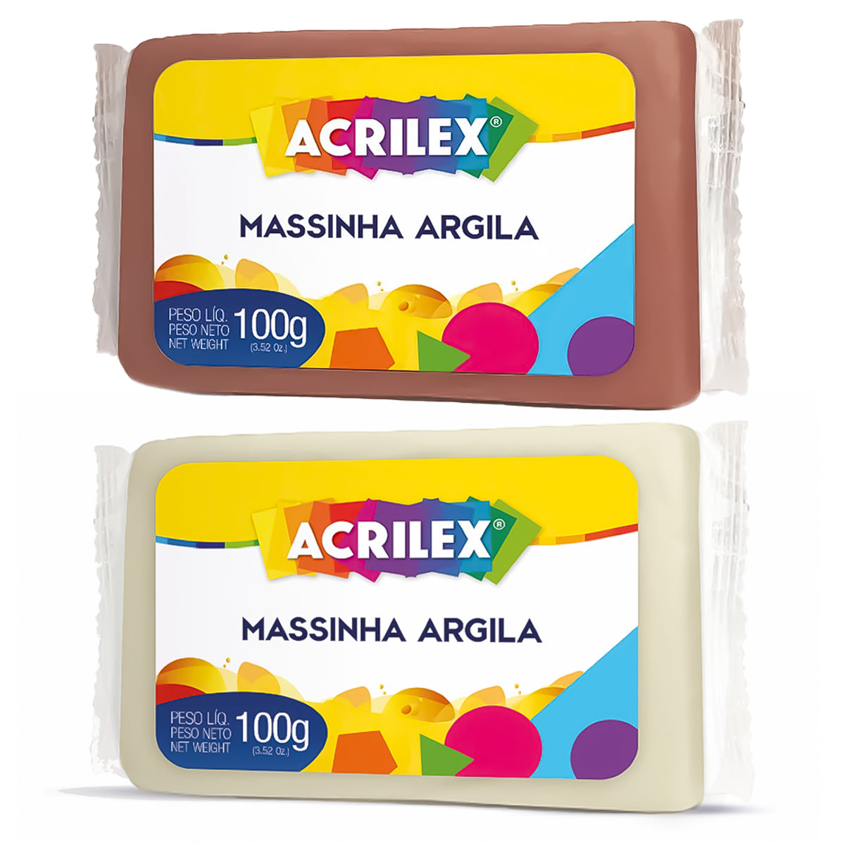 Massinha de Modelar Argila Acrilex 100gr