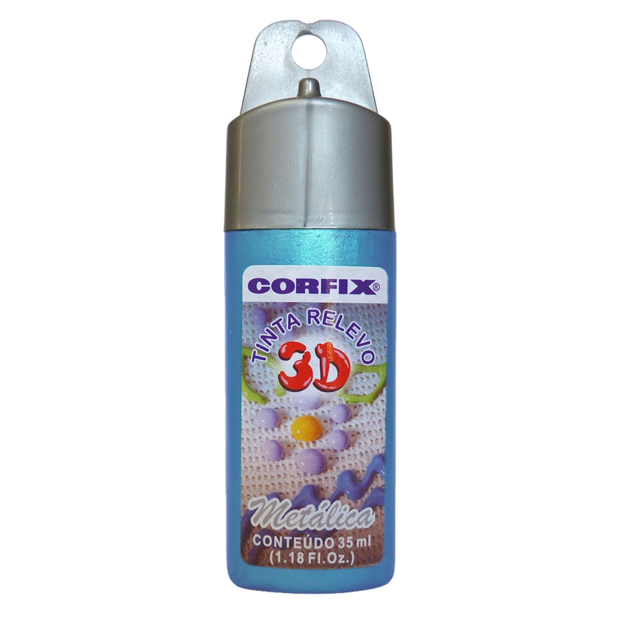 Tinta Relevo 3D Corfix Metalica 35ml - 14500