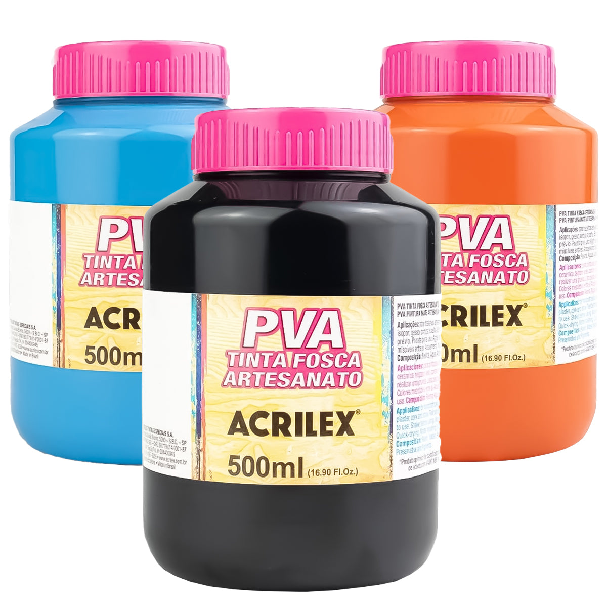 Tinta Pva para Artesanato Acrilex Fosca 500ml