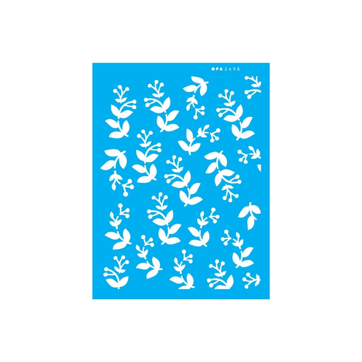 Stencil Opa 15x20cm - Estampa Folhas Ii - 2698