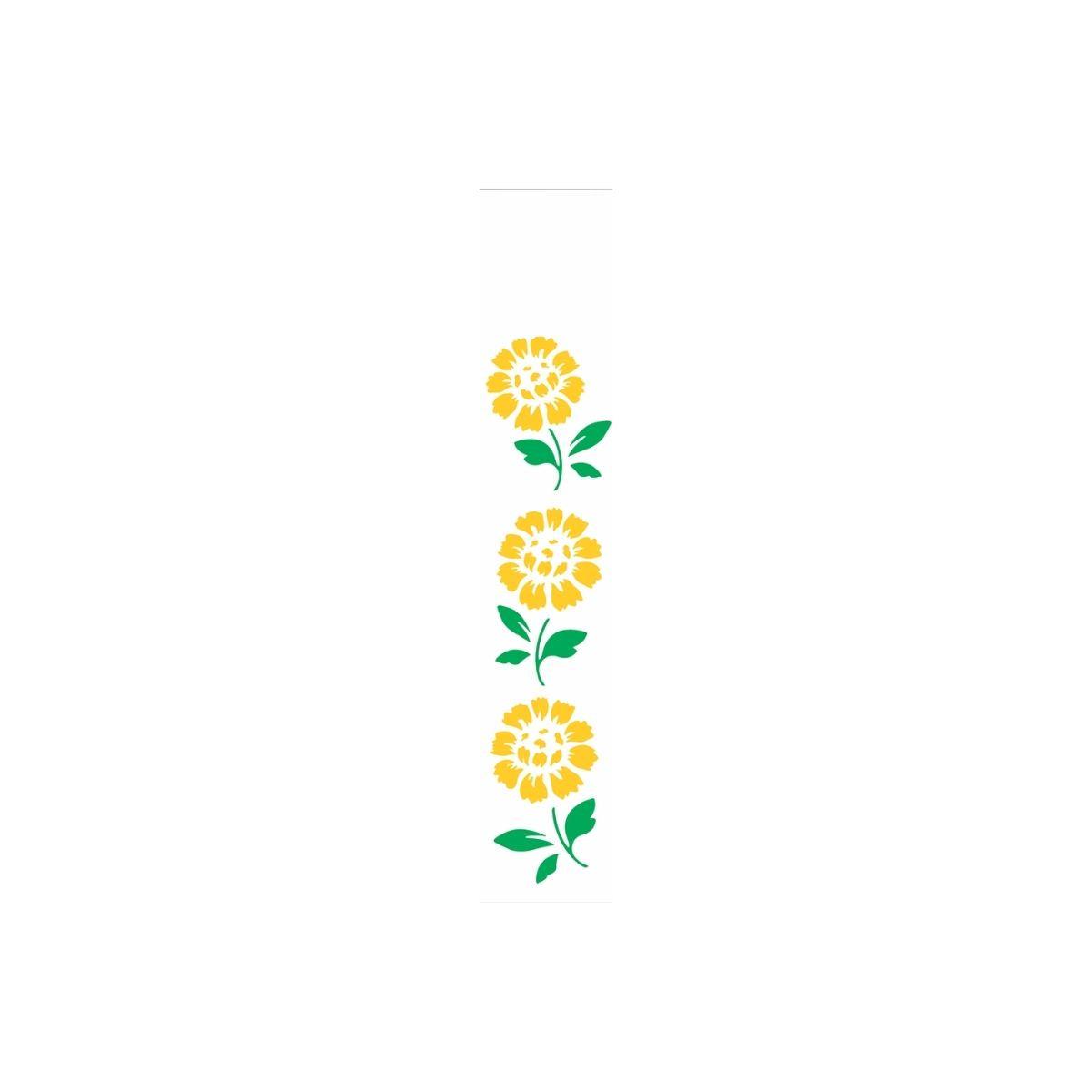 Stencil Opa 06x30cm - Flores Girassóis - 0806