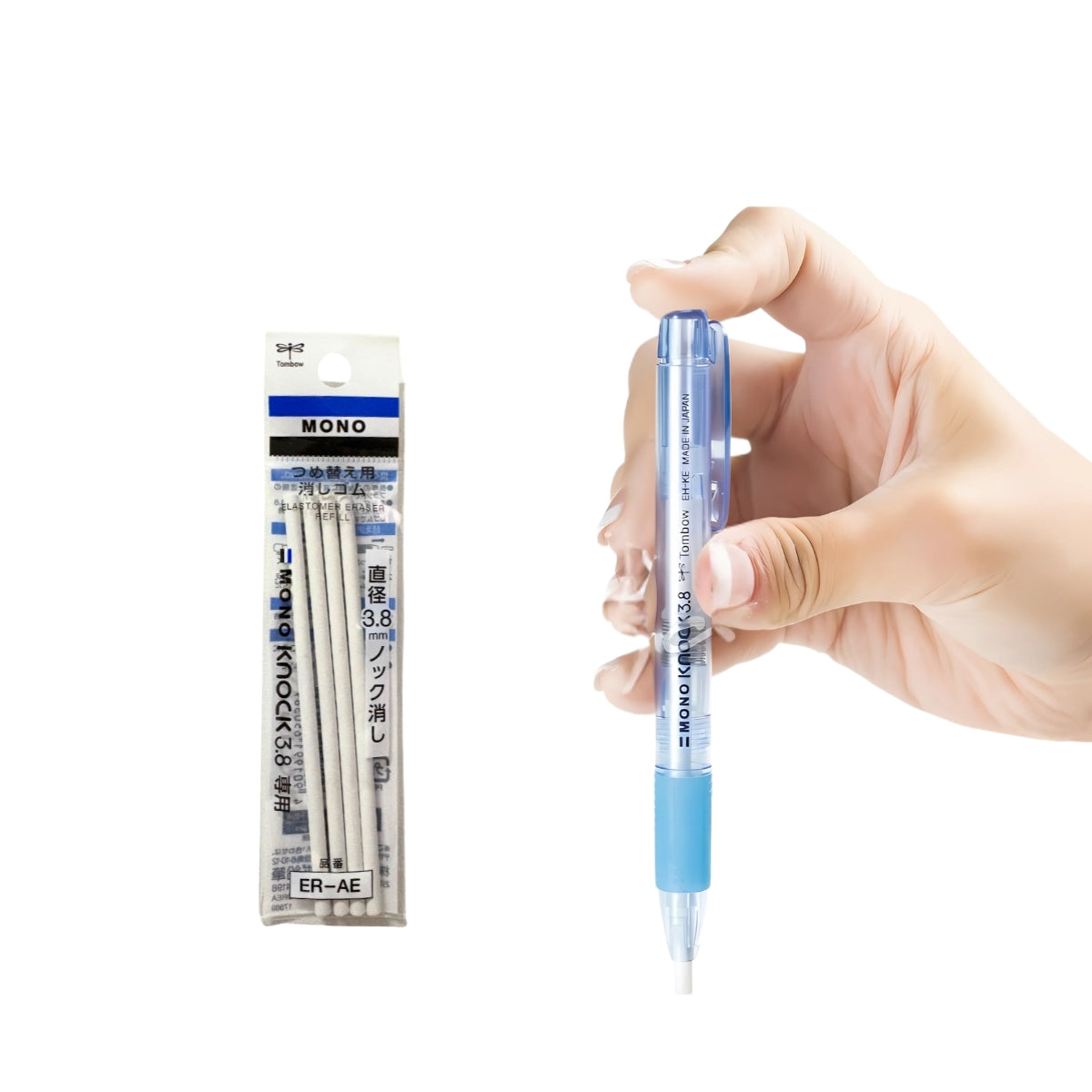 Refil Borracha Tombow Mono Knock 3,8mm com 4 Unidades 57339