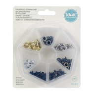 Estojo de Ilhoses Metálicos Eyelets Case 141 Peças 660385 - We R Memory Keepers