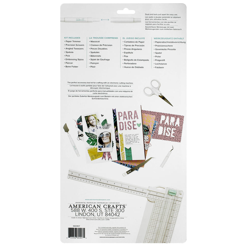 Kit de Ferramentas Large Tool 8 Peças 660407 - We R Memory Keepers