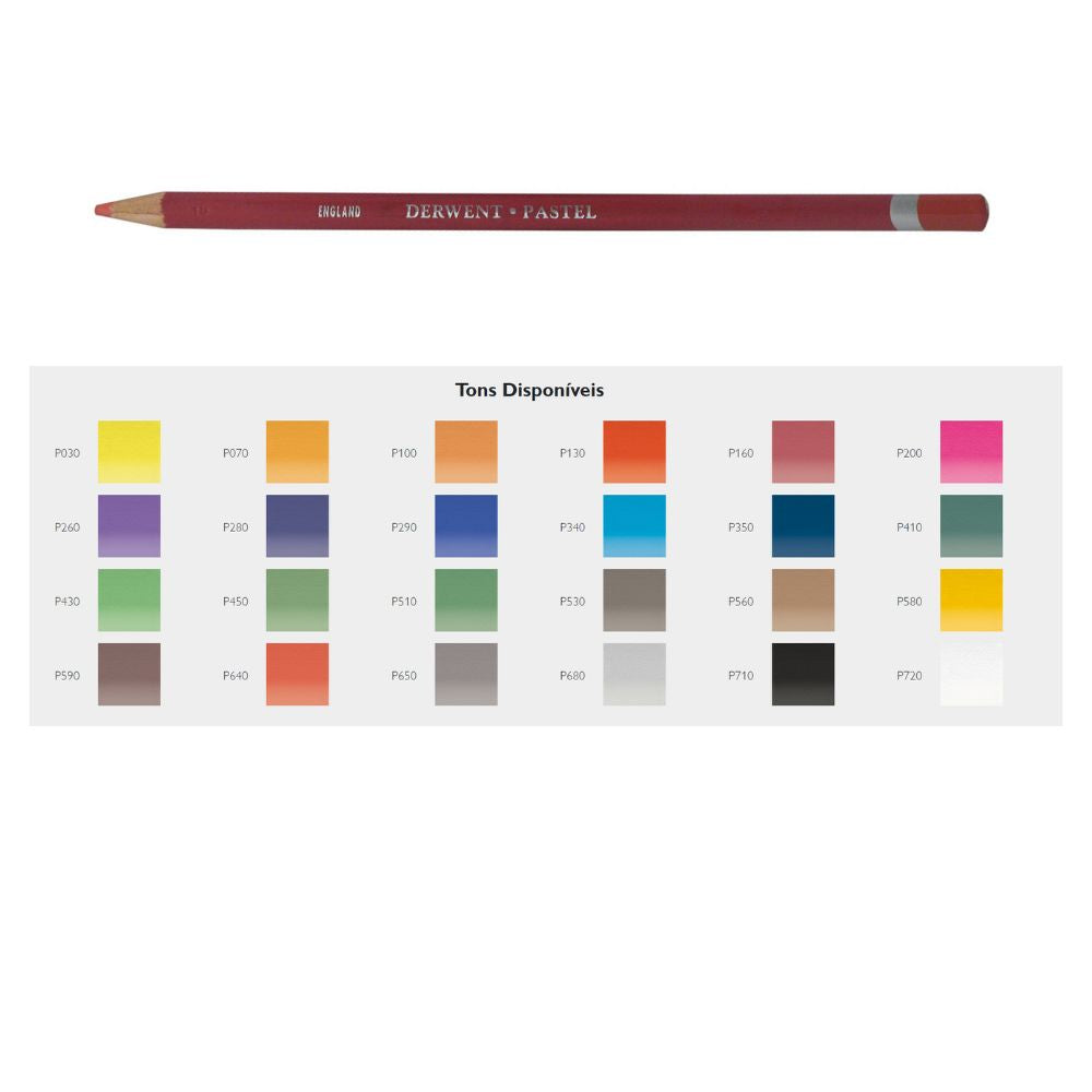 Lápis De Cor Pastel Pencils Derwent 24 Cores