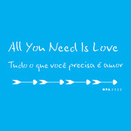 Stencil Frase Amor 7x15cm para Pintura Decorativa e Artesanato 2322 - Opa