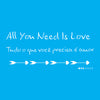Stencil Frase Amor 7x15cm para Pintura Decorativa e Artesanato 2322 - Opa