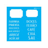 Stencil para Pintura Opa 14x14cm - 2341 Tag Alimentos