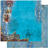 Papel para Scrapbook Dupla Face Coleção Carro e Moto Vintage 30,5x30,5cm para Scrapbook e Papelaria Criativa Sd-1112 - Litoarte