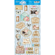 Die Cuts Apliques Recortados em Papel Momentos 15x29,5cm para Scrapbook e Scrapdecor Ldc-006 - Litoarte
