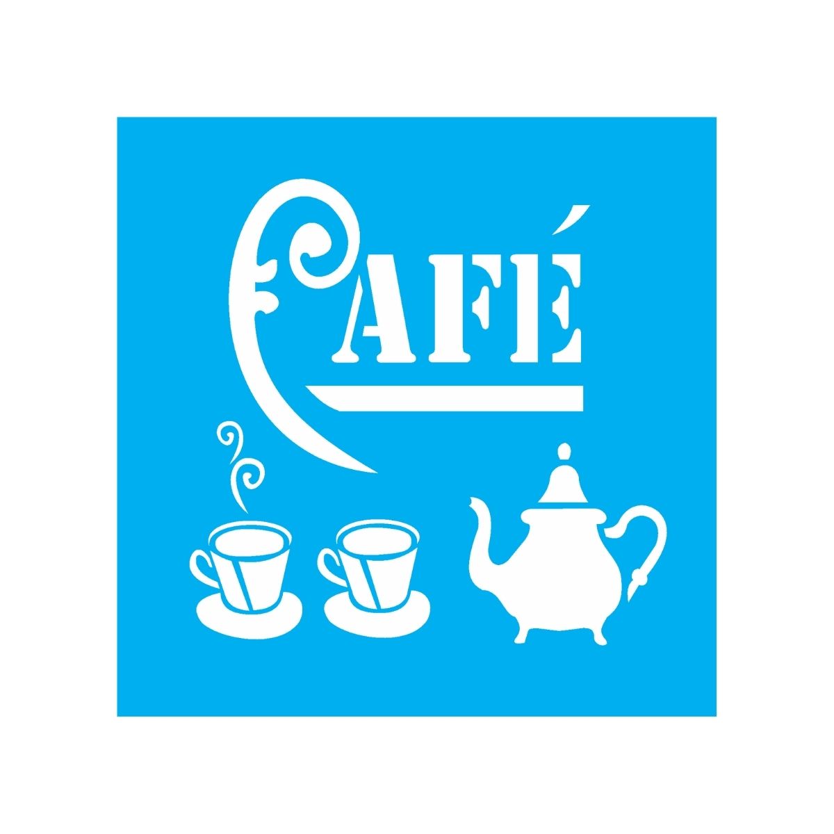Stencil para Pintura Opa 14x14cm - 0980 Café