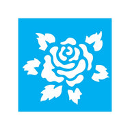 Stencil Opa 14x14cm - Flor Rosa - 0999