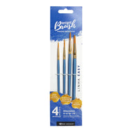 Kit de Pincéis Redondos Bee Unique Easy Collection com 4 Tamanhos Yj-190010