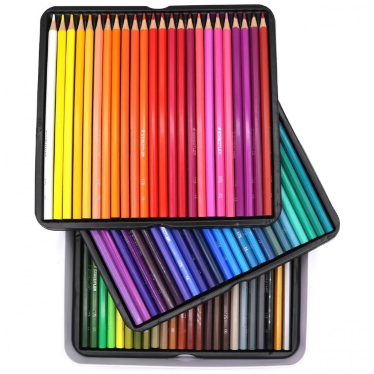Estojo em Lata de Lápis de Cor Staedtler Hexagonal com 72 Cores