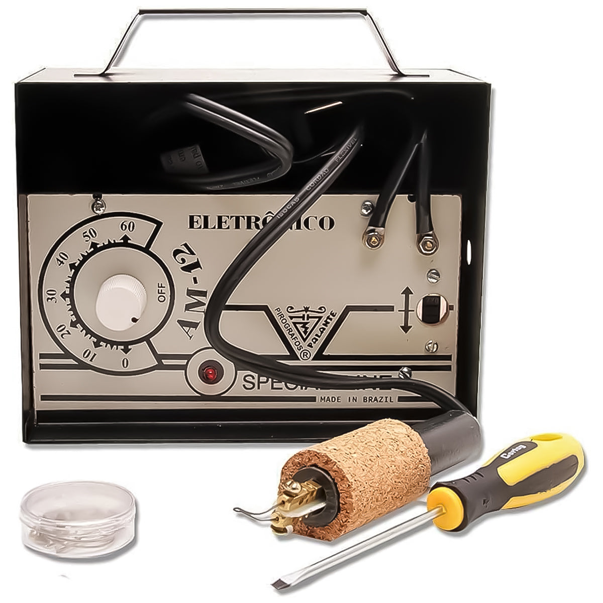 Pirografo Elétrico Palante Am-12 110v/220v Modelo Amador com Controle de Temperatura