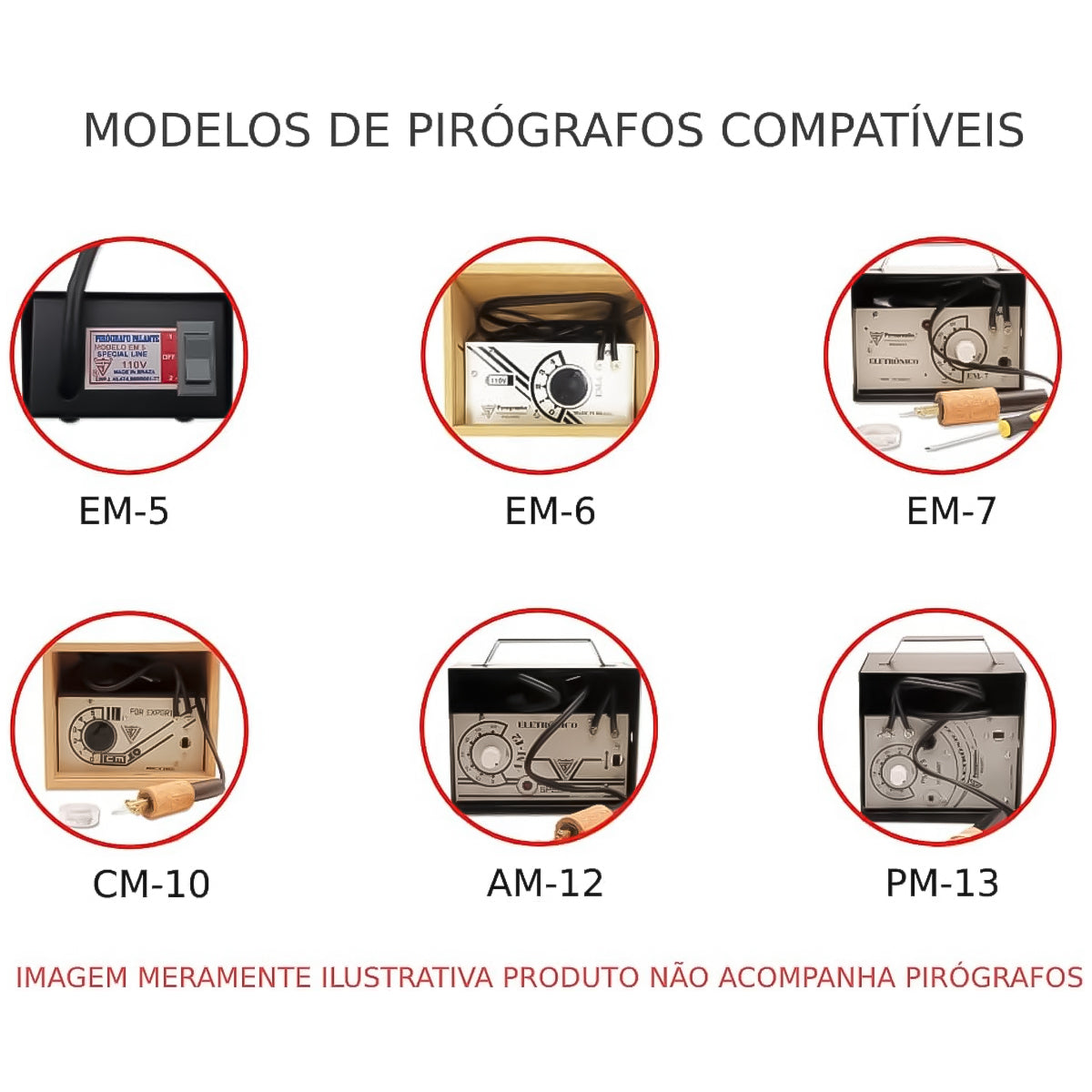 Ponta para Pirografo Palante Fn-1 Fina com Rosca para Modelos Em