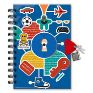 Caderno Diário com Chave Menino - Fina Ideia