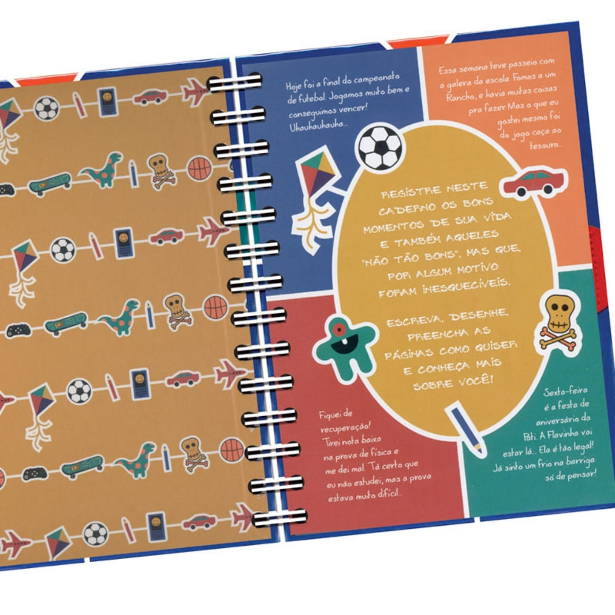 Caderno Diário com Chave Menino - Fina Ideia
