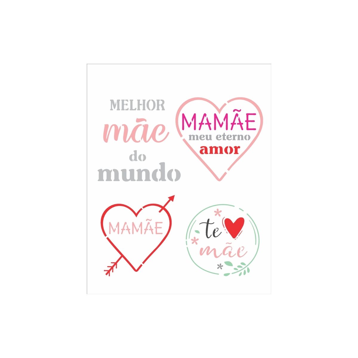 Stencil Opa 20x25cm - Frases Mãe - 2856