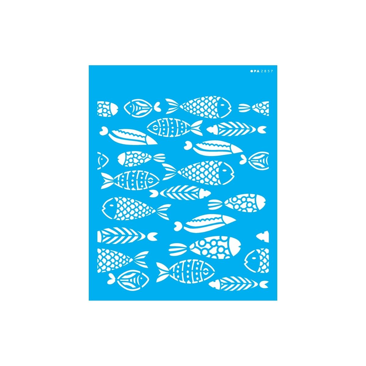 Stencil Opa 20x25cm - Estamparia Peixes I - 2857