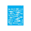 Stencil Opa 20x25cm - Estamparia Peixes I - 2857