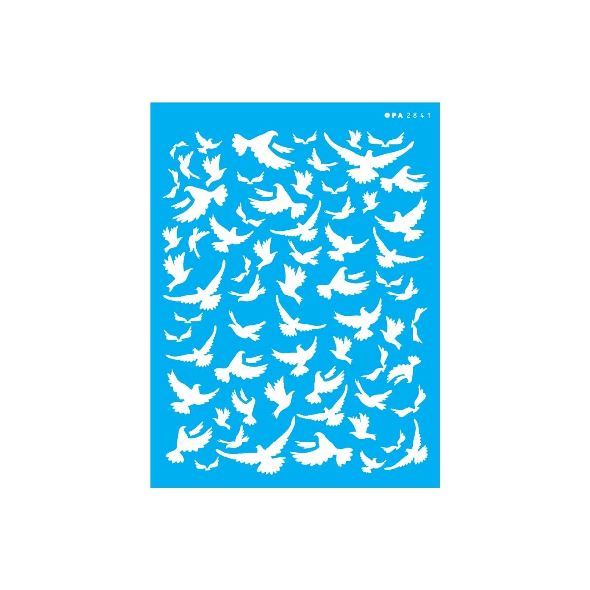 Stencil Opa 15x20cm - Estampa Pássaro - 2841