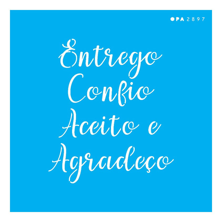 Stencil Opa 14x14cm - Frases - 2897