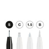 Estojo Caneta Pitt Black & White 4 Unidades Faber-castell 167151