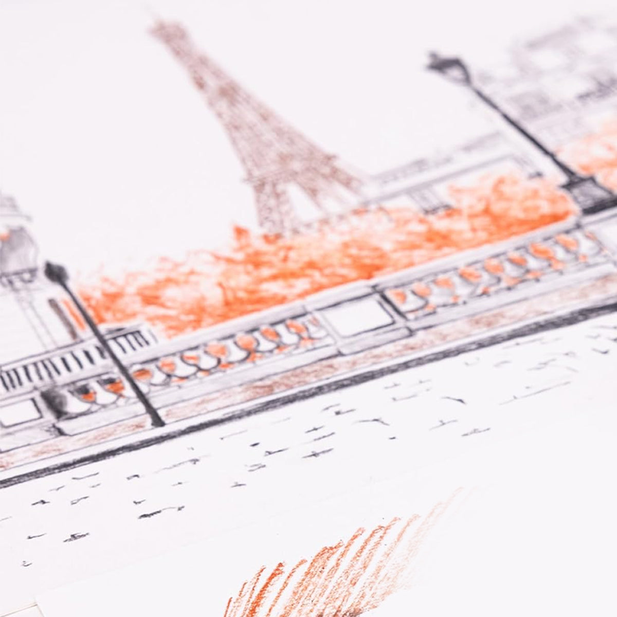 Estojo Giz Pastel Seco Conté À Paris Crayon Metropolitan com 6 Cores - Edição Limitada
