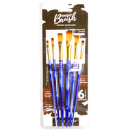 Kit de Pincéis Lavados Bee Unique Colors Collection com 6 Peças Yj-190028